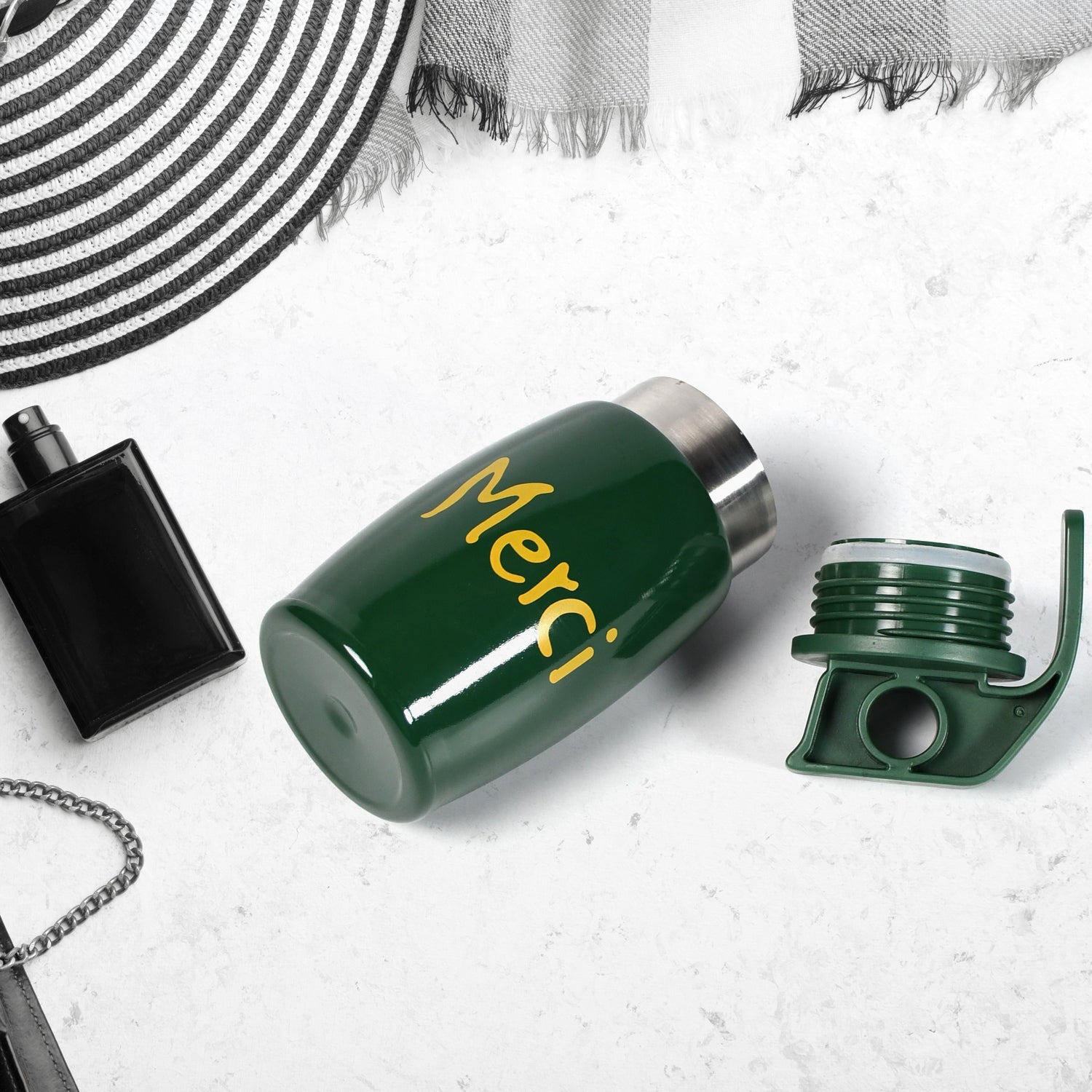 Grenade bottle with handle Grenade bottle with handle